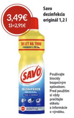 Savo dezinfekcia originál 1,2 l