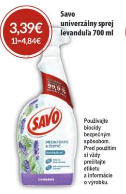 Savo univerzálny sprej levanduľa 700 ml