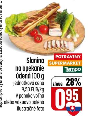 Slanina na opekanie údená 100 g