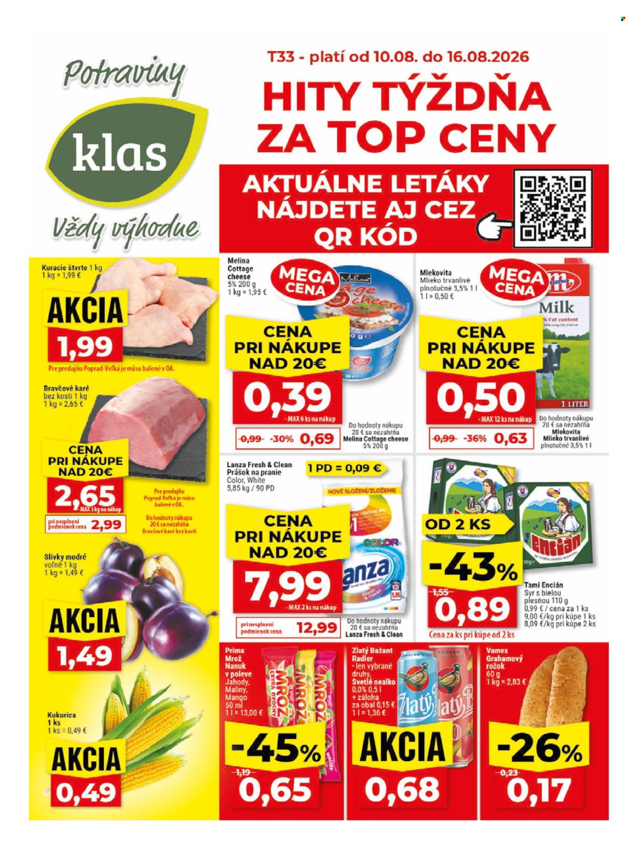 Leták Klas - 10.8.2026 - 16.8.2026. Strana 1