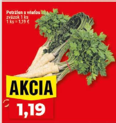 Petržlen s vňaťou