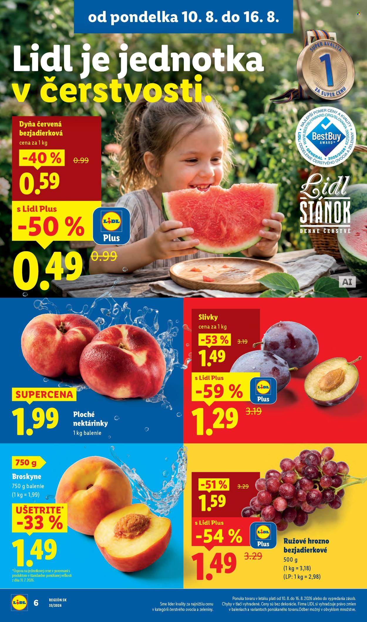 Leták Lidl - 10.8.2026 - 16.8.2026. Strana 10