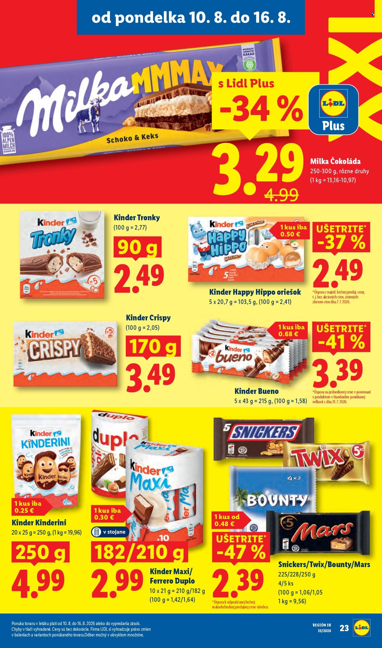 Leták Lidl - 10.8.2026 - 16.8.2026. Strana 27