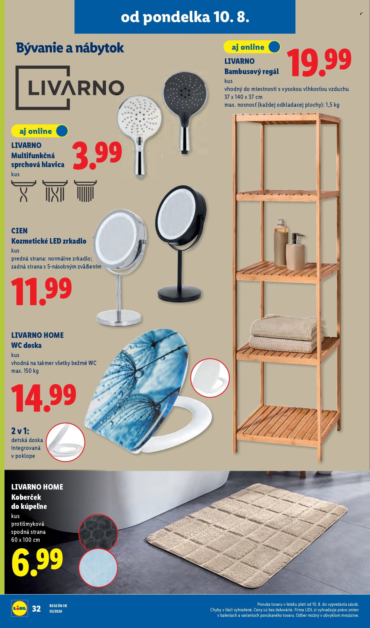 Leták Lidl - 10.8.2026 - 16.8.2026. Strana 44