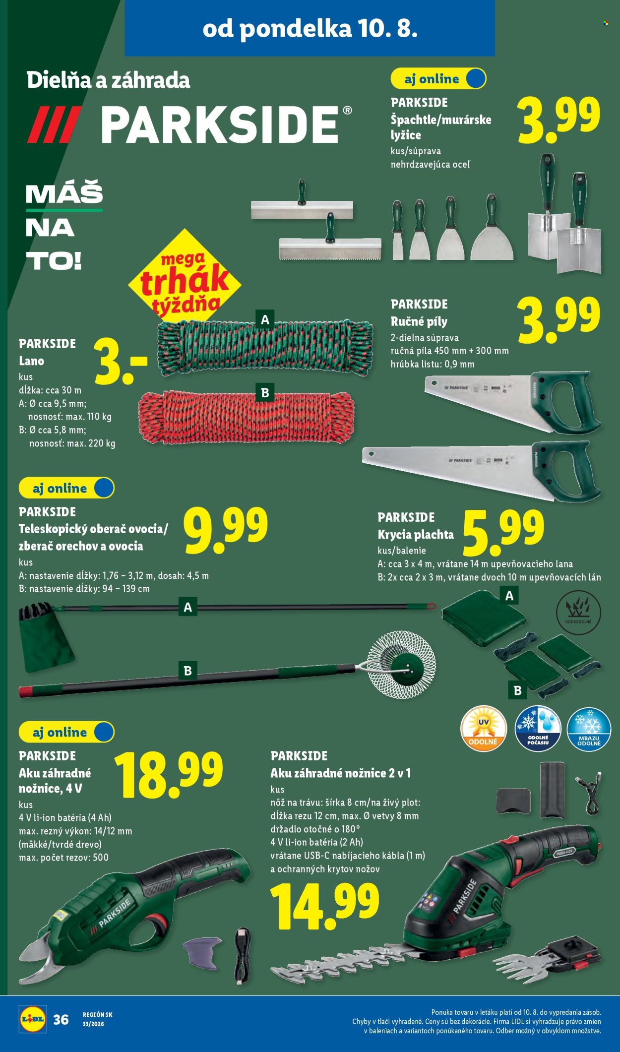Leták Lidl - 10.8.2026 - 16.8.2026. Strana 48