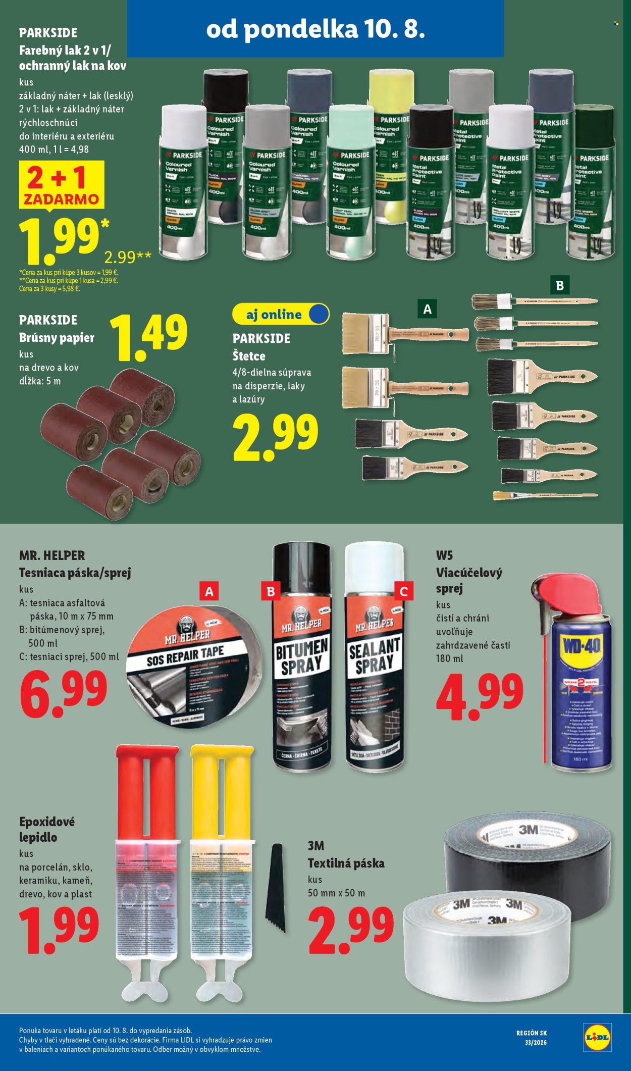 Leták Lidl - 10.8.2026 - 16.8.2026. Strana 52