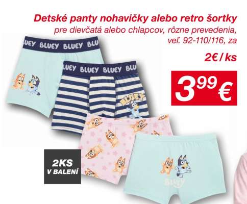 Detské panty nohavičky alebo retro šortky