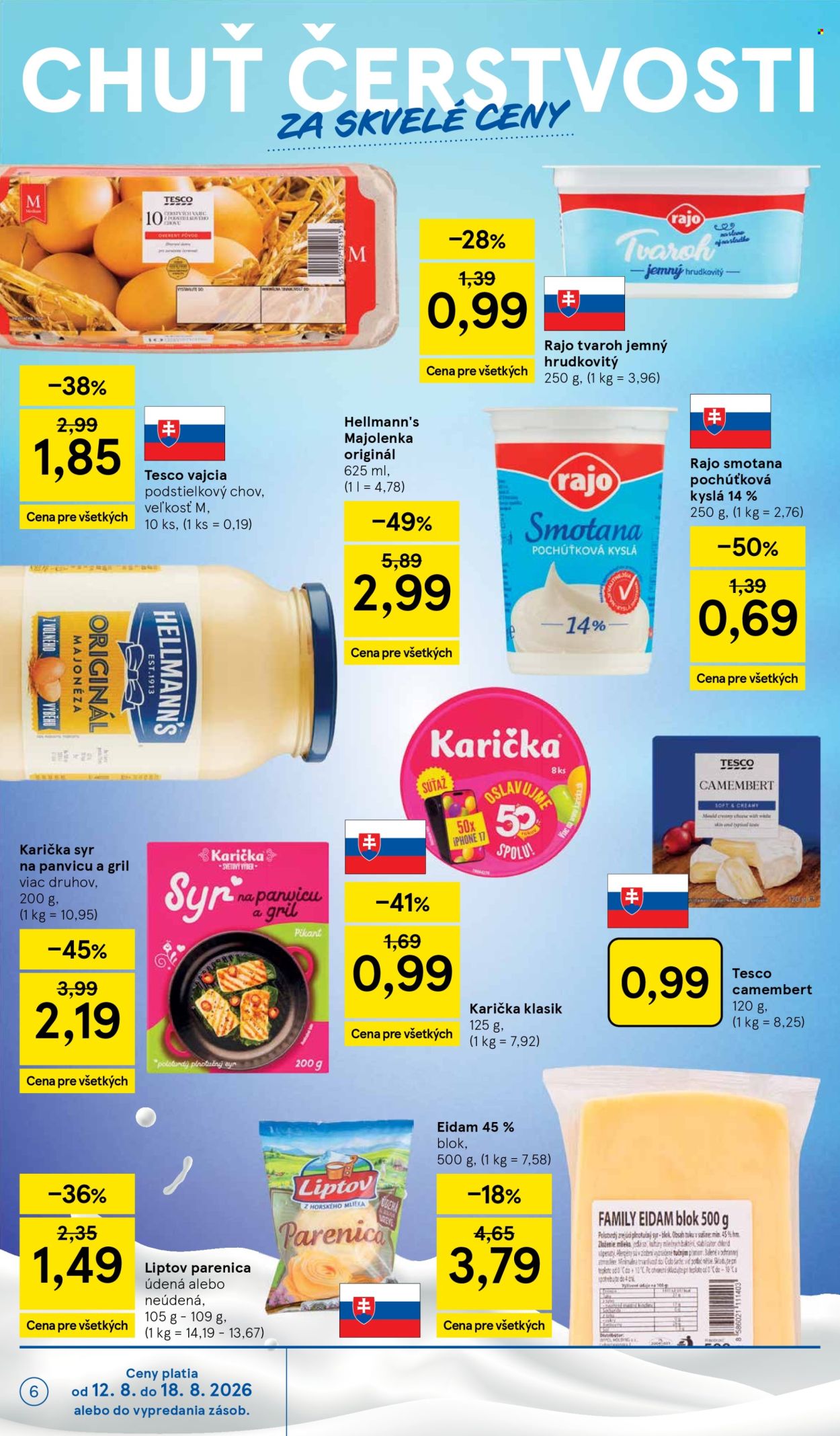 Leták TESCO - 12.8.2026 - 18.8.2026. Strana 6