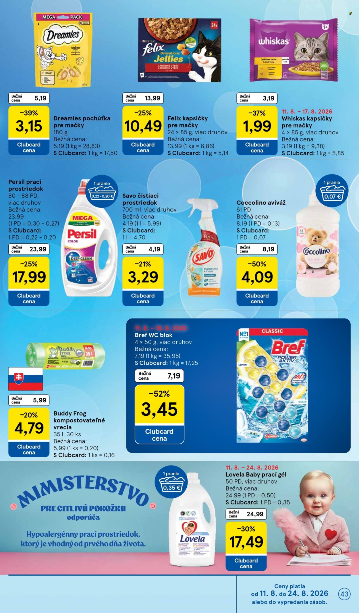 Leták TESCO - 12.8.2026 - 18.8.2026. Strana 43