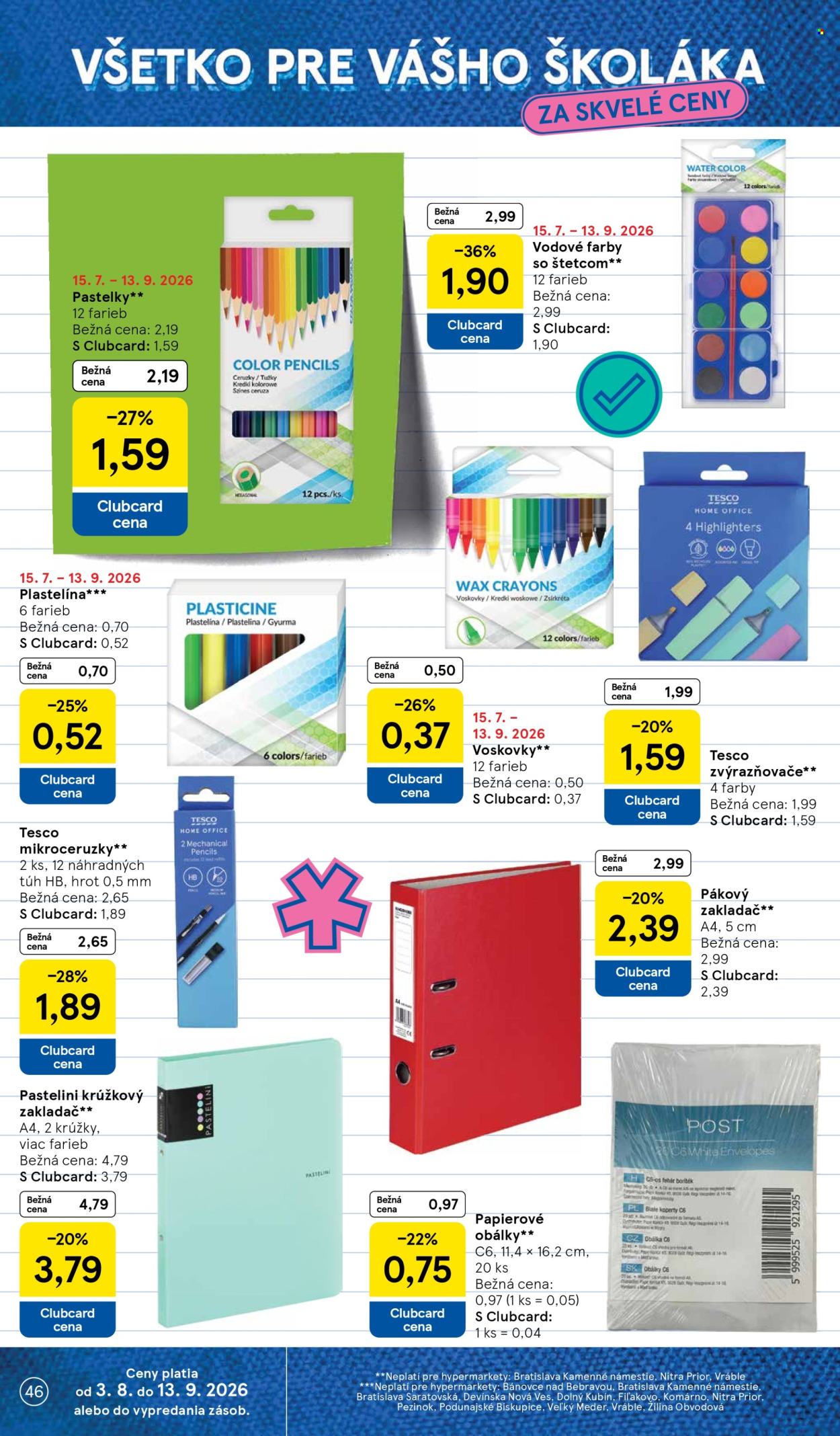Leták TESCO - 12.8.2026 - 18.8.2026. Strana 46