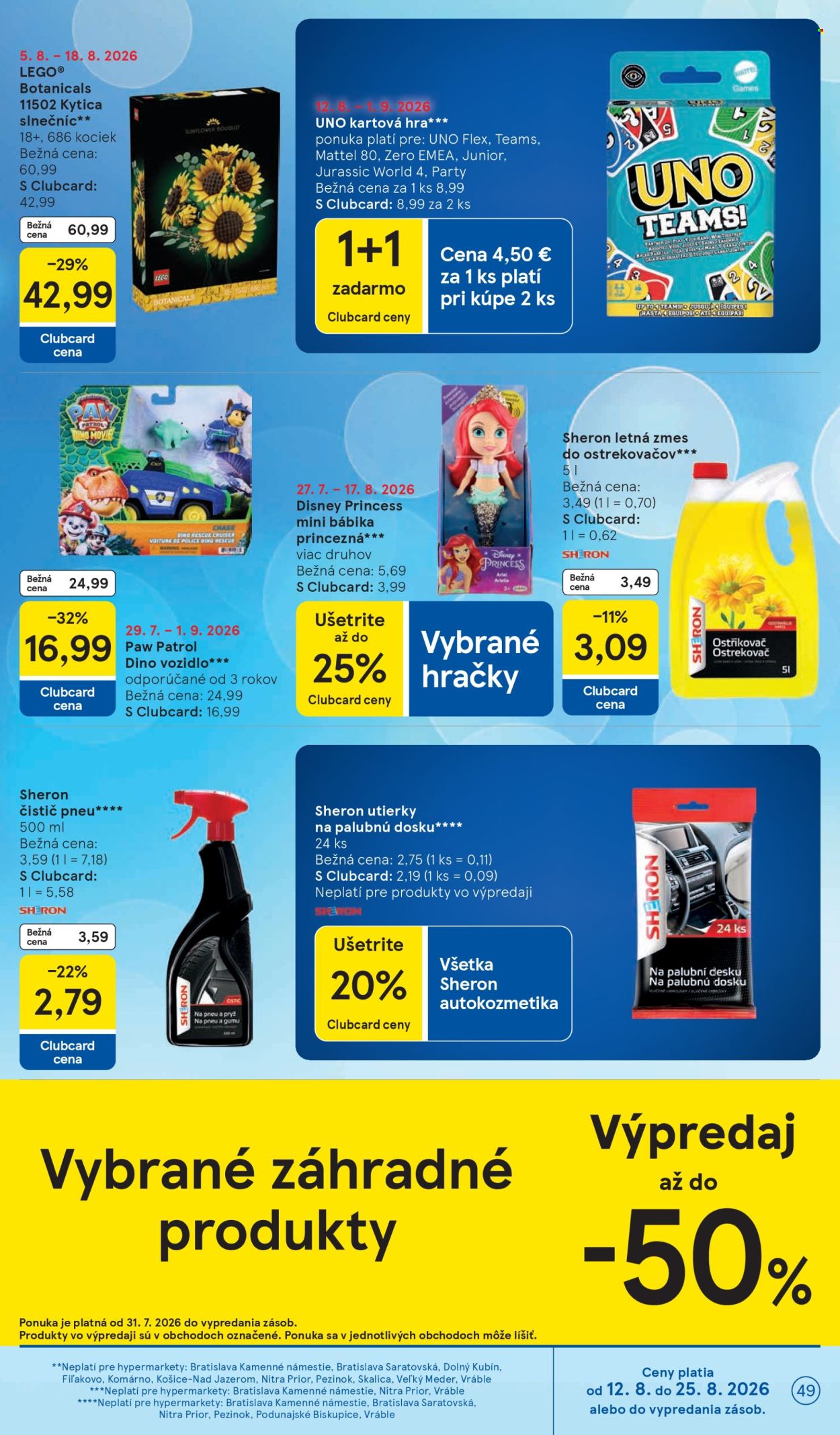 Leták TESCO - 12.8.2026 - 18.8.2026. Strana 49