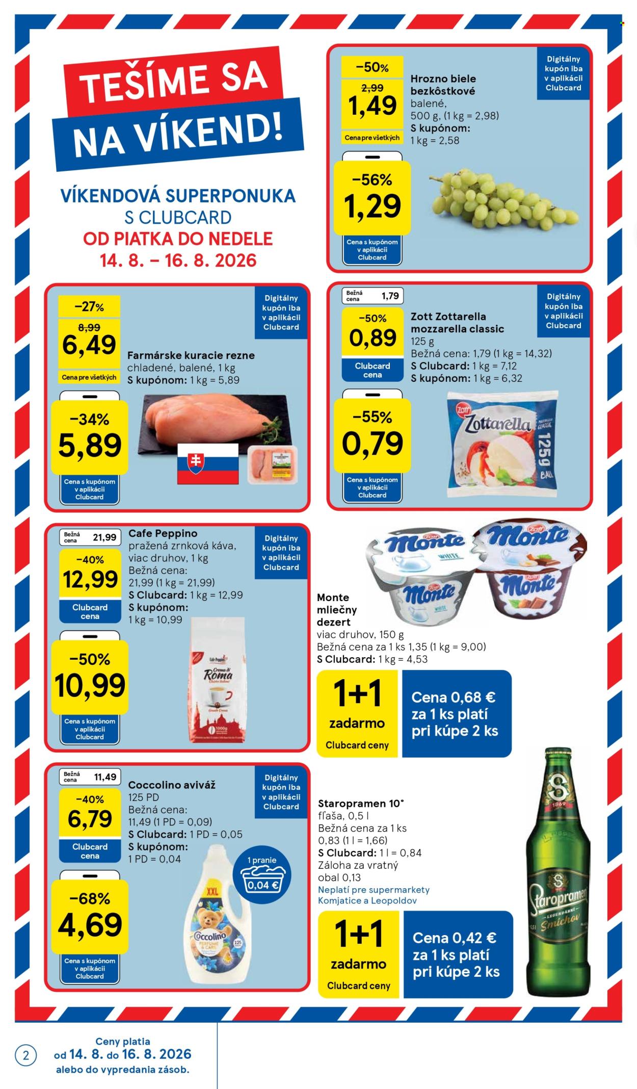 Leták TESCO supermarket - 12.8.2026 - 18.8.2026. Strana 2