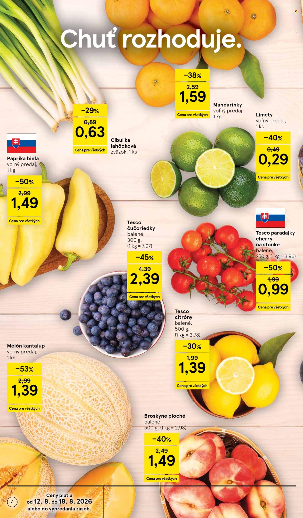 Leták TESCO supermarket - 12.8.2026 - 18.8.2026. Strana 4
