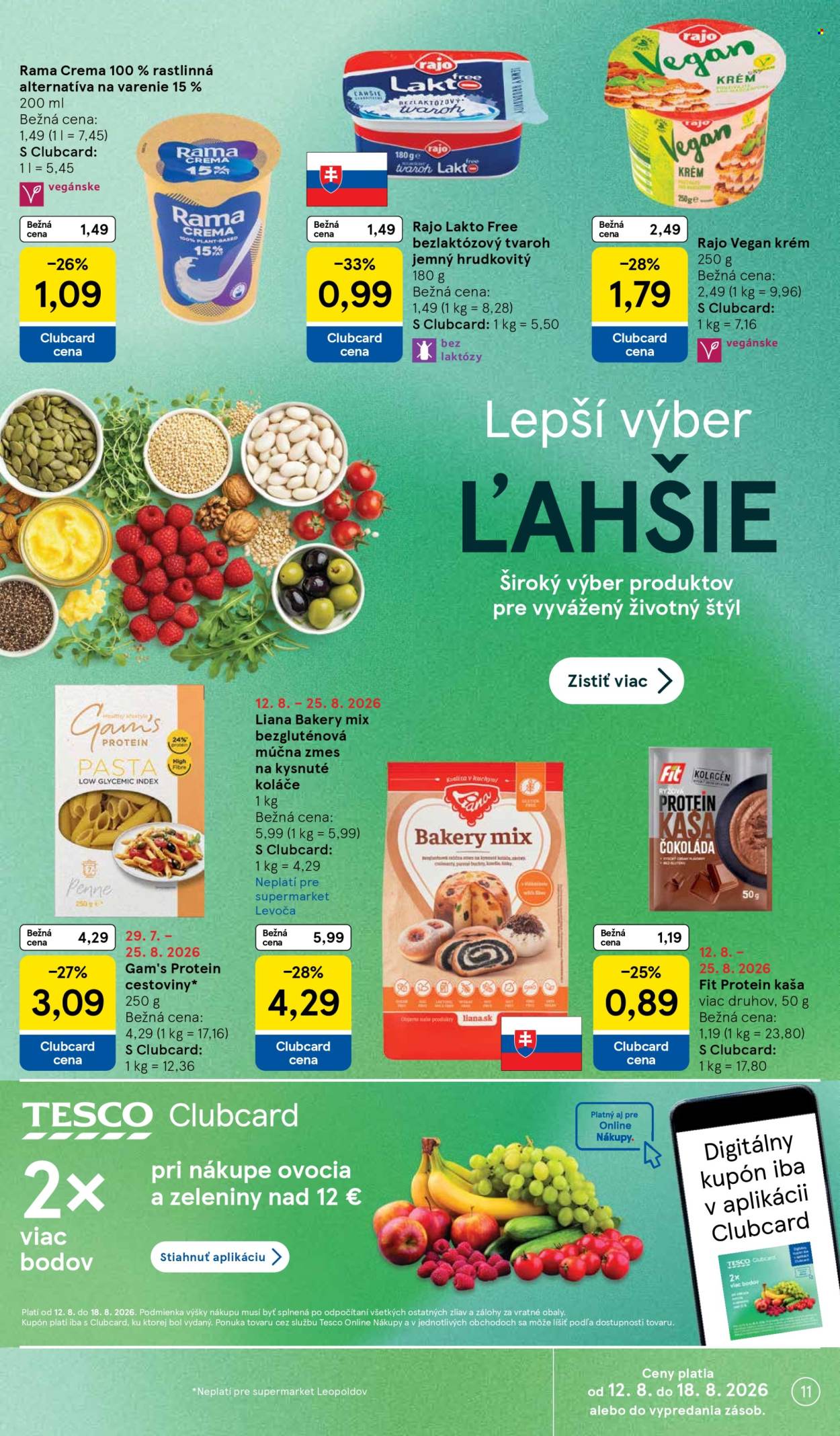 Leták TESCO supermarket - 12.8.2026 - 18.8.2026. Strana 11