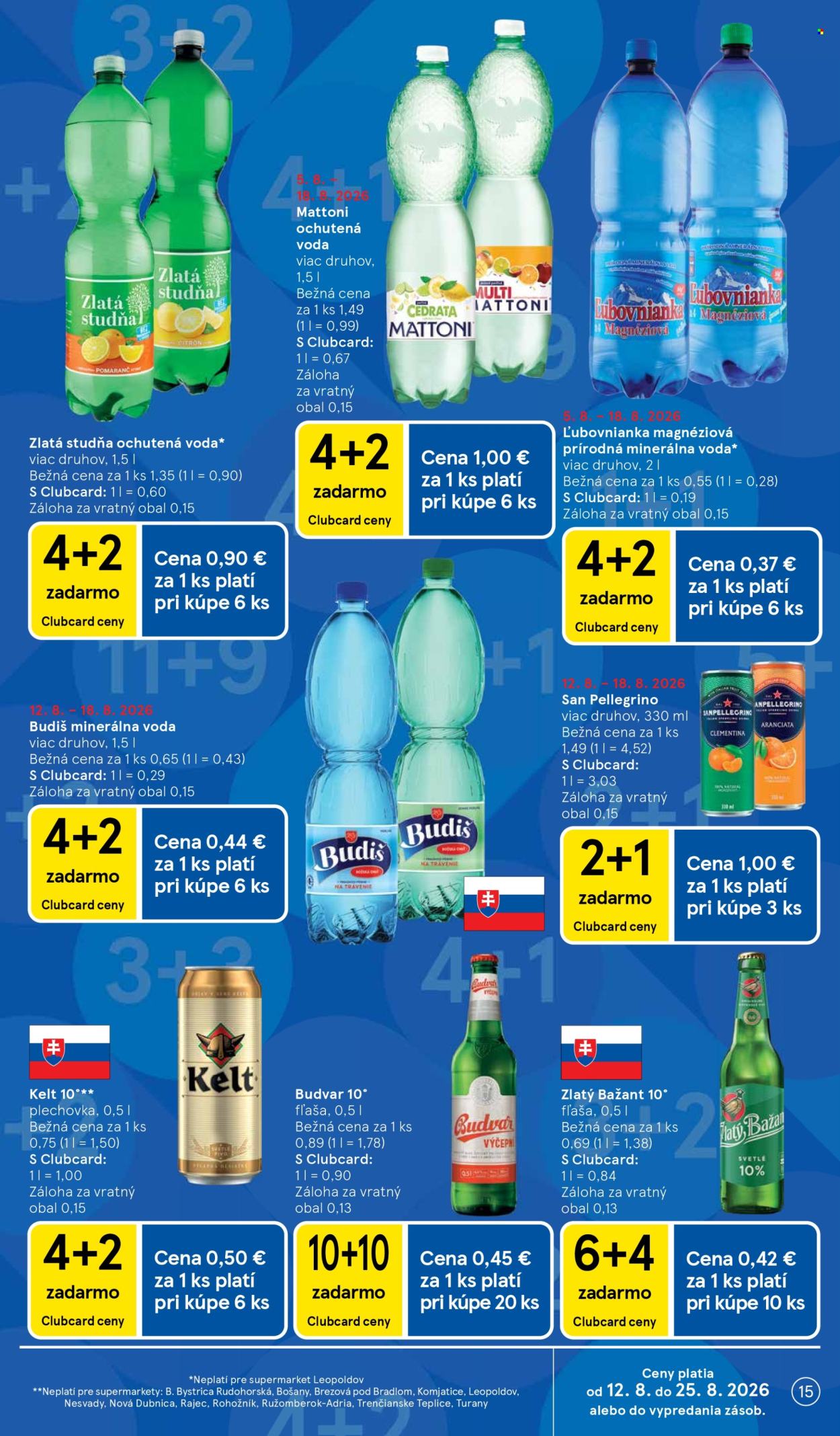 Leták TESCO supermarket - 12.8.2026 - 18.8.2026. Strana 15