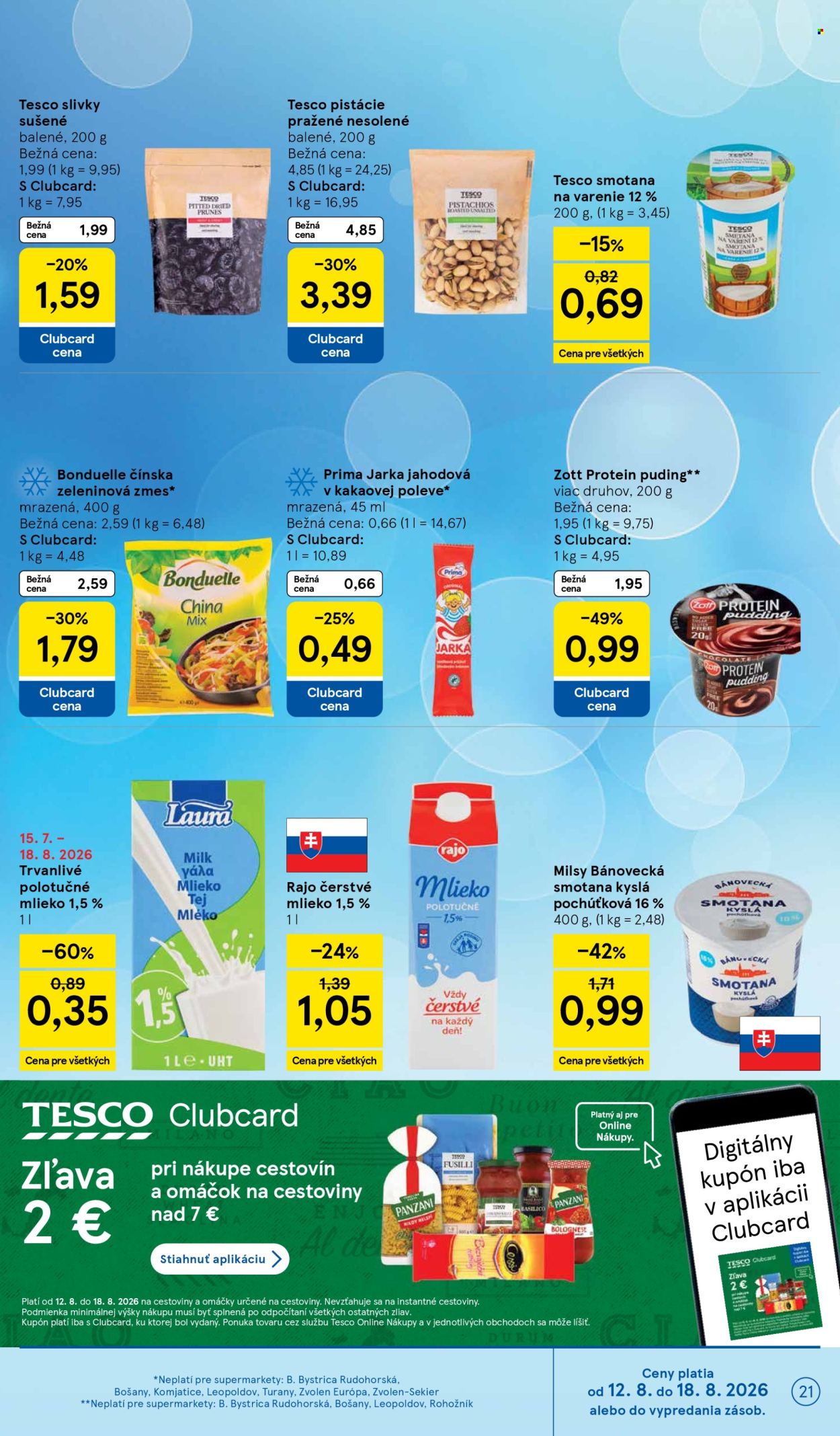 Leták TESCO supermarket - 12.8.2026 - 18.8.2026. Strana 21