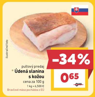 Údená slanina s kožou