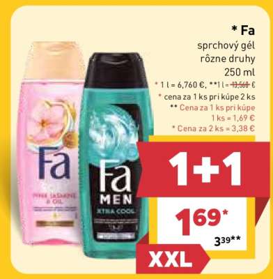 Fa sprchový gél rôzne druhy 250 ml