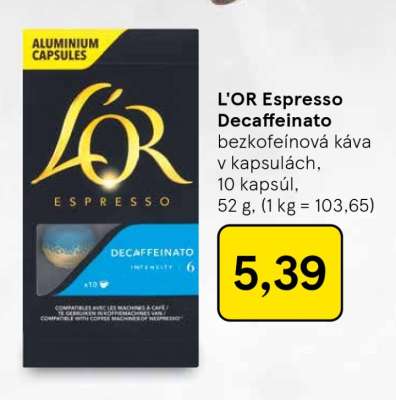 L'OR Espresso Decaffeinato