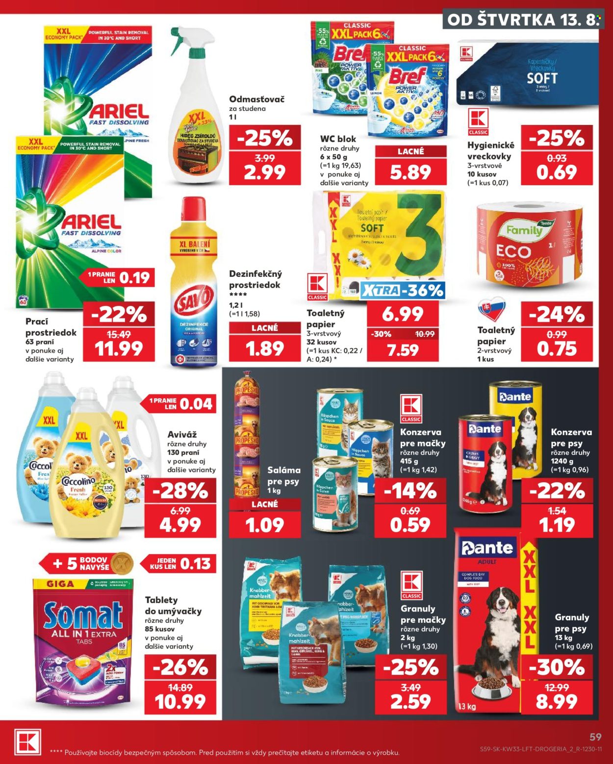 Leták Kaufland - 13.8.2026 - 19.8.2026. Strana 59