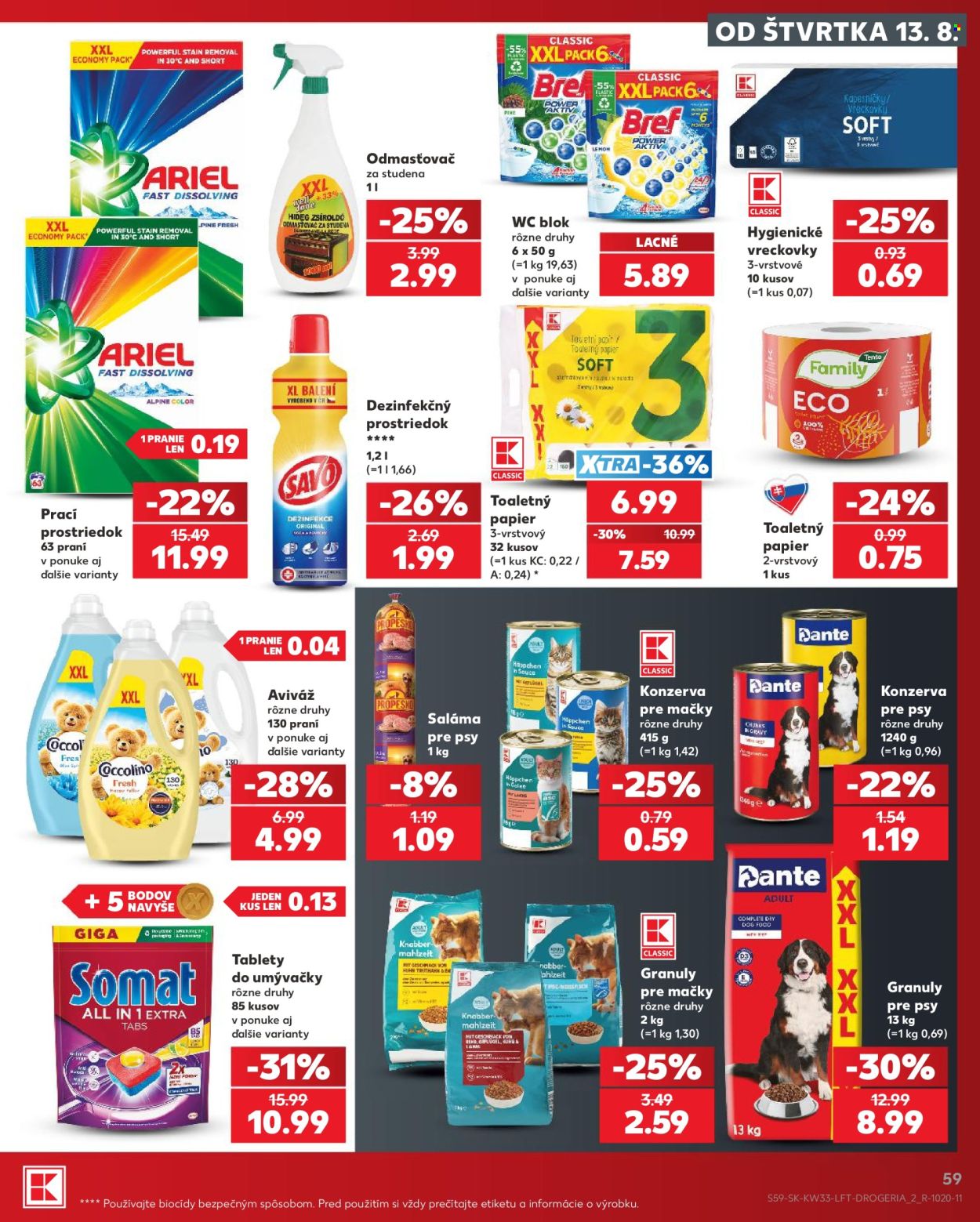 Leták Kaufland - 13.8.2026 - 19.8.2026. Strana 59