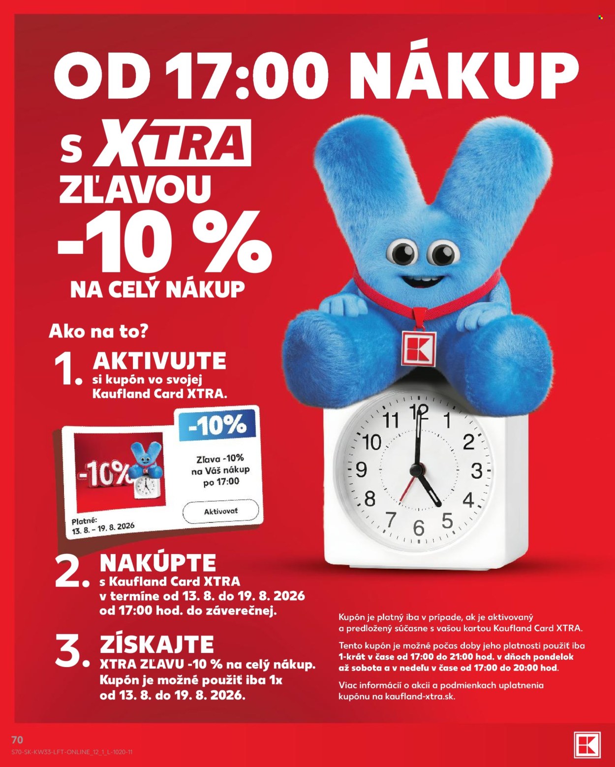 Leták Kaufland - 13.8.2026 - 19.8.2026. Strana 70