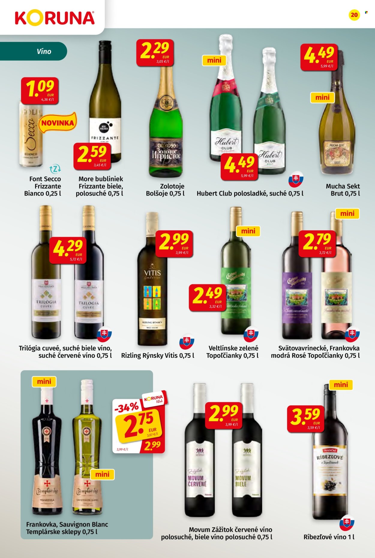 Leták Potraviny KORUNA - 14.8.2026 - 26.8.2026. Strana 20