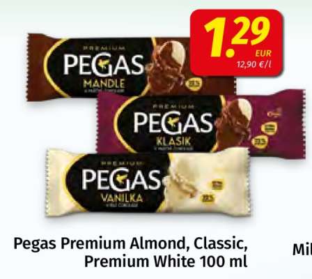 Pegas Premium Almond, Classic, Premium White 100 ml