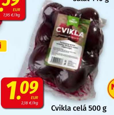Cvikla celá, 500 g