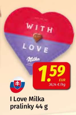 I Love Milka pralinky 44 g