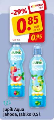 Jupík Aqua Jahoda, Jablko 0,5 l