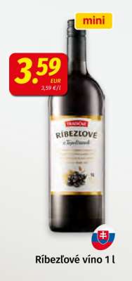 Ríbezľové víno 1 l