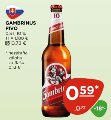 GAMBRINUS PIVO
