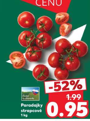 Paradajky strapcové 1 kg