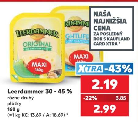 Leerdammer 30 - 45 %