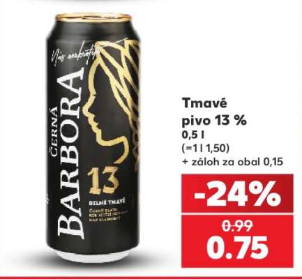 Tmavé pivo 13 %