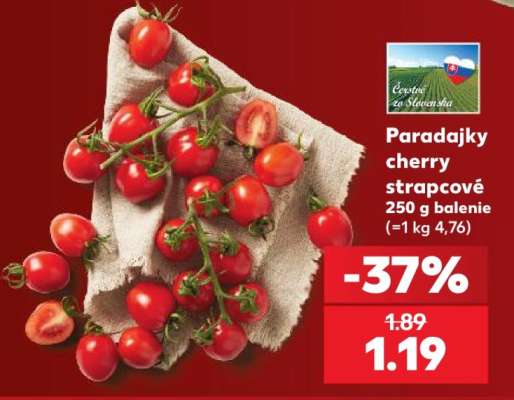 Paradajky cherry strapcové