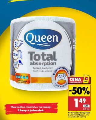 Kuchynské utierky Total 3-vrstvové Queen 70 m