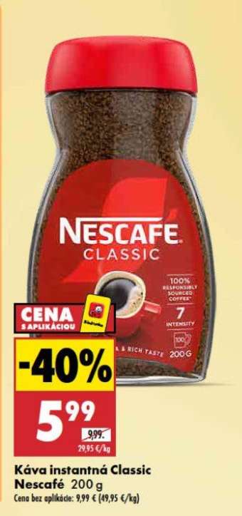 Káva instantná Classic Nescafé- 200 g