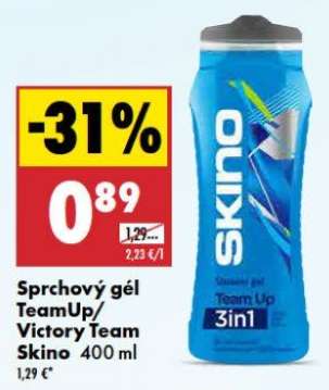 Sprchový gél TeamUp/Victory Team Skino 400 ml