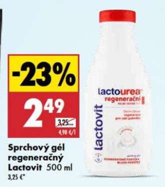 Sprchový gél regeneračný Lactovit 500 ml