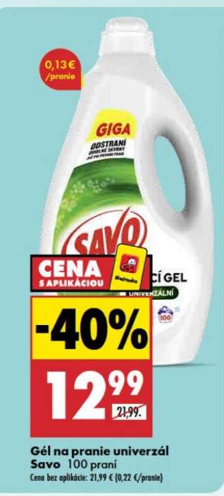 Gél na pranie Univerzál Savo 100 praní