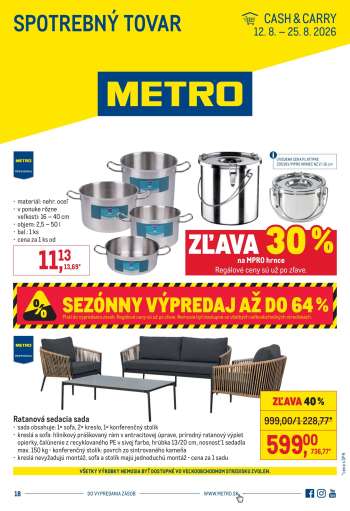 Leták Metro - 12.8.2026 - 25.8.2026.