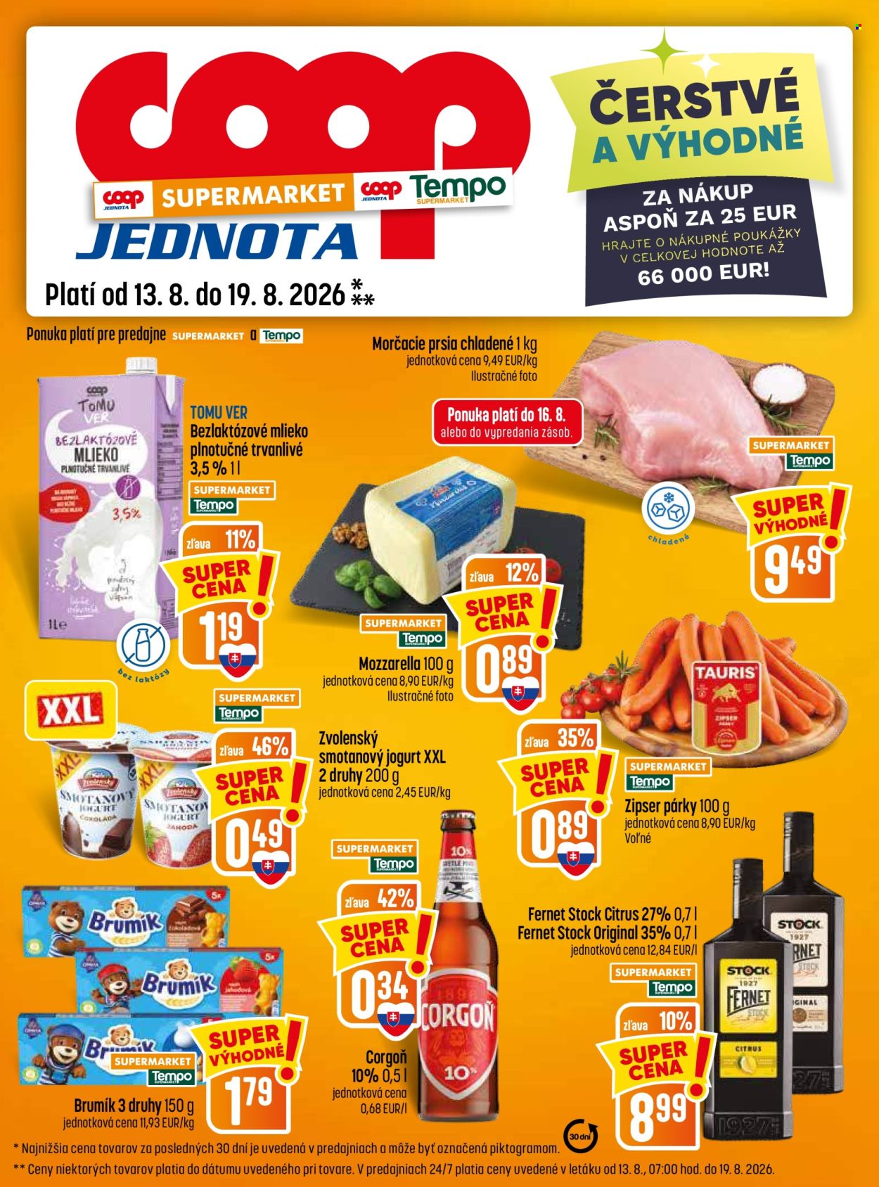 Leták COOP Jednota - 13.8.2026 - 19.8.2026. Strana 13