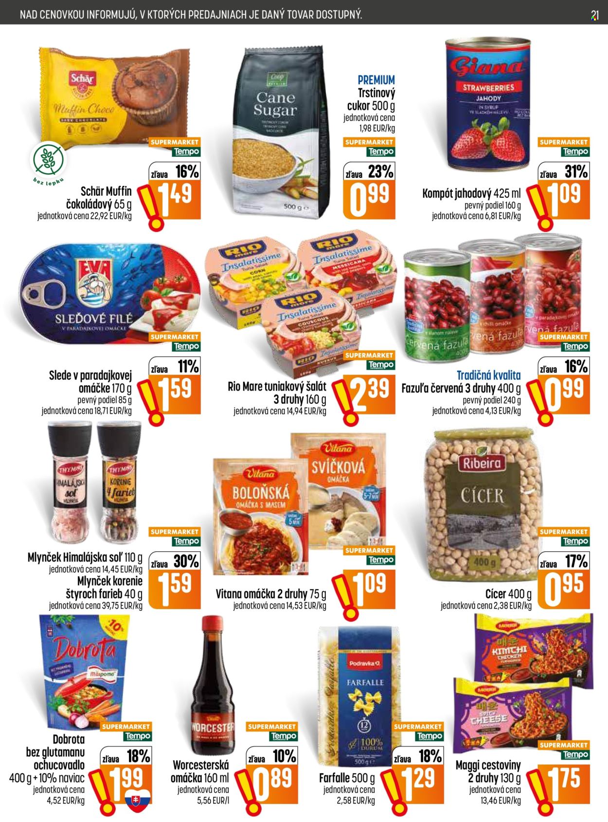 Leták COOP Jednota - 13.8.2026 - 19.8.2026. Strana 21