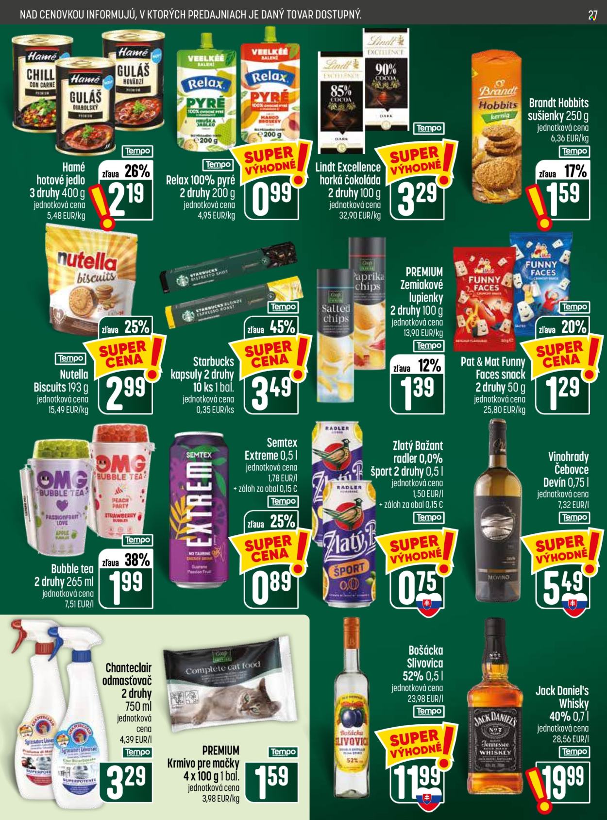 Leták COOP Jednota - 13.8.2026 - 19.8.2026. Strana 27