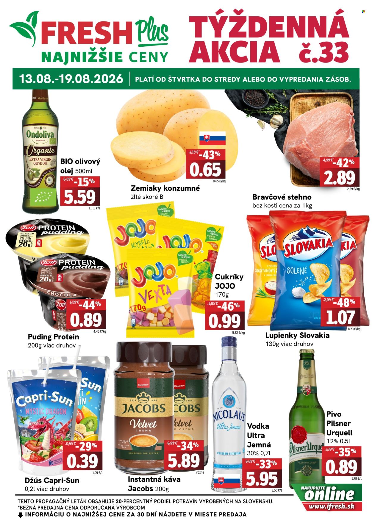 Leták FRESH - 13.8.2026 - 19.8.2026. Strana 1