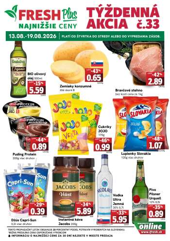 Leták FRESH - 13.8.2026 - 19.8.2026.