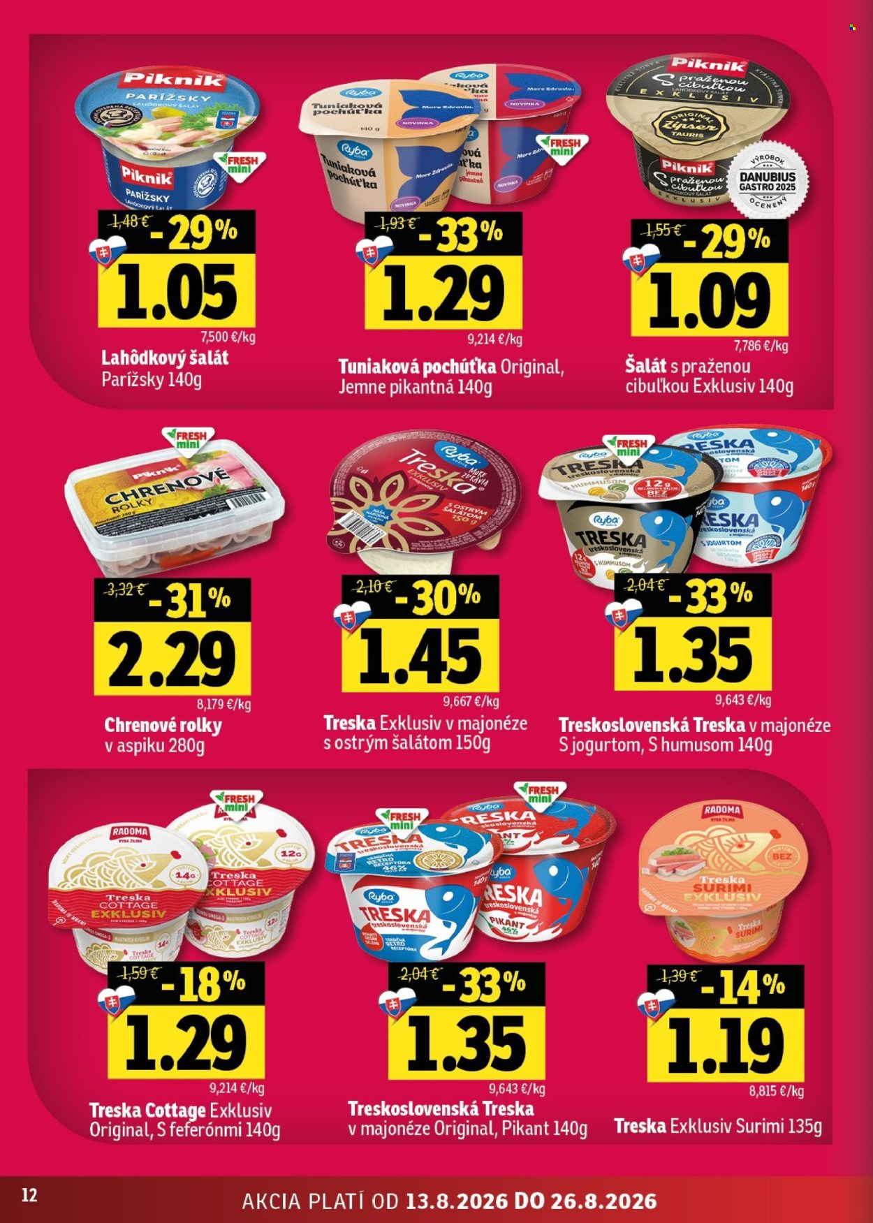 Leták FRESH - 13.8.2026 - 26.8.2026. Strana 12