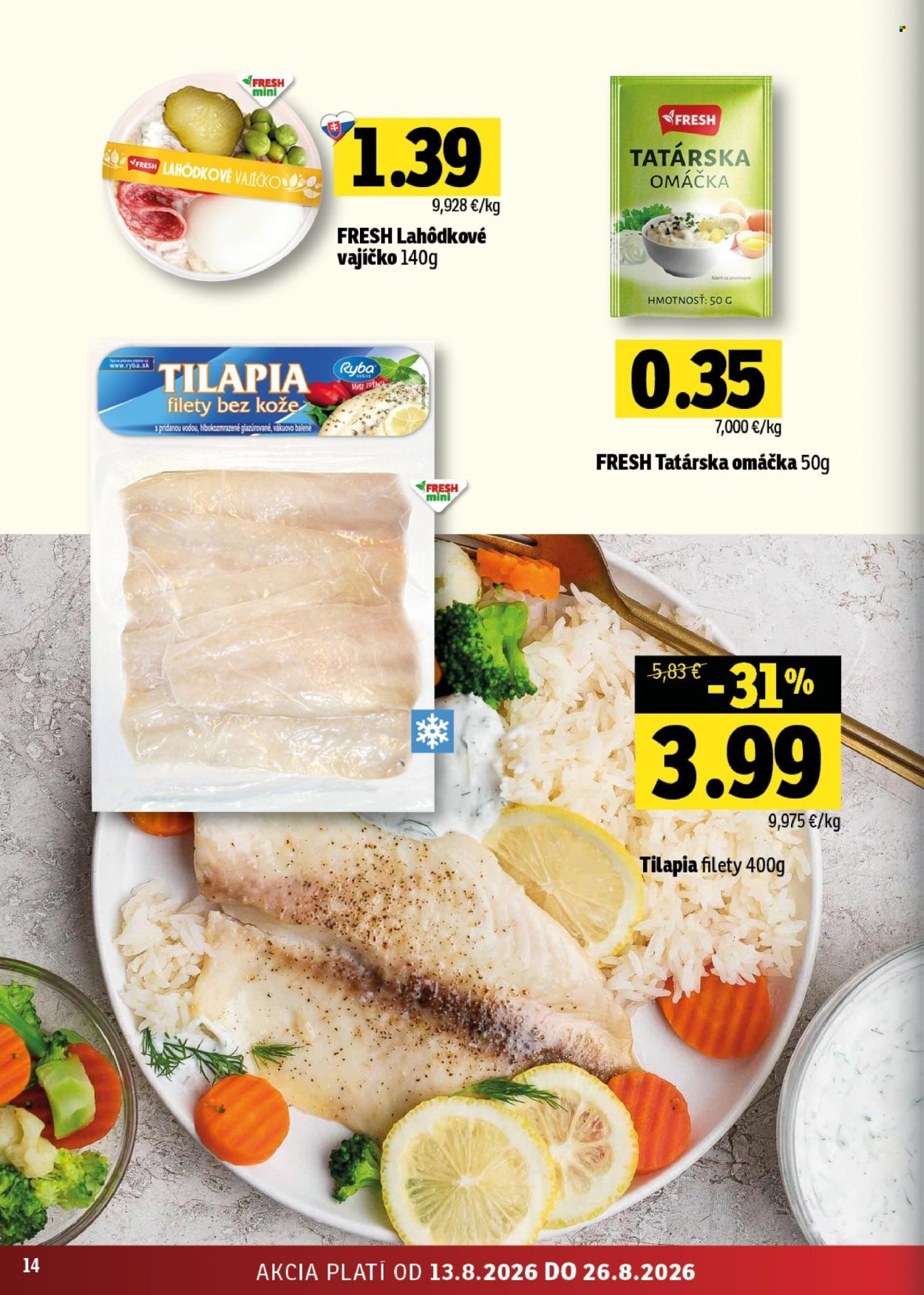 Leták FRESH - 13.8.2026 - 26.8.2026. Strana 14